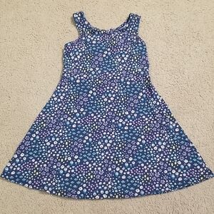 Floral Blue Kids Dress
